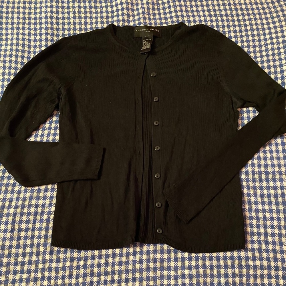 August Silk Cardigan